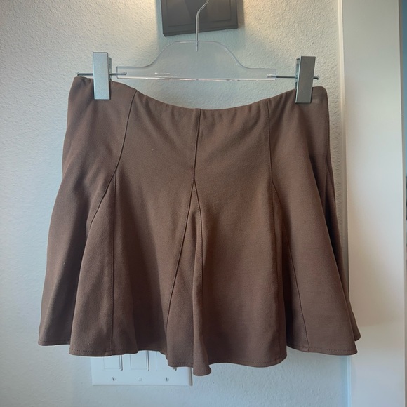 The workshop brown pleated skort - Picture 2 of 2